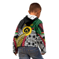 Vanuatu Proud to be Ni-van Personalised Kid Hoodie with Mutis En Atan Patterns