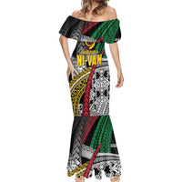 Vanuatu Proud to be Ni-van Personalised Mermaid Dress with Mutis En Atan Patterns