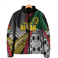Vanuatu Proud to be Ni-van Personalised Padded Jacket with Mutis En Atan Patterns - Polynesian Pride