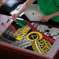 Vanuatu Proud to be Ni-van Personalised Puzzle with Mutis En Atan Patterns - Polynesian Pride