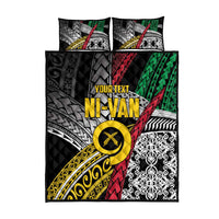 Vanuatu Proud to be Ni-van Personalised Quilt Bed Set with Mutis En Atan Patterns