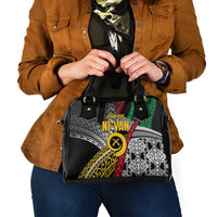 Vanuatu Proud to be Ni-van Personalised Shoulder Handbag with Mutis En Atan Patterns LT9 - Polynesian Pride