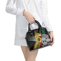 Vanuatu Proud to be Ni-van Personalised Shoulder Handbag with Mutis En Atan Patterns LT9 - Polynesian Pride