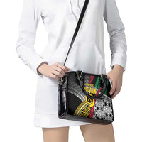 Vanuatu Proud to be Ni-van Personalised Shoulder Handbag with Mutis En Atan Patterns LT9 - Polynesian Pride