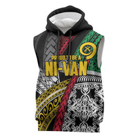 Vanuatu Proud to be Ni-van Personalised Sleeveless Hoodie with Mutis En Atan Patterns - Polynesian Pride