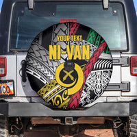 Vanuatu Proud to be Ni-van Personalised Spare Tire Cover with Mutis En Atan Patterns