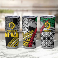 Vanuatu Proud to be Ni-van Personalised Tumbler Cup with Mutis En Atan Patterns LT9 - Polynesian Pride