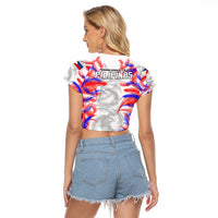 2023 Philippines Anzkals Football Raglan Cropped T Shirt Pilipinas Be Unique LT9 - Polynesian Pride