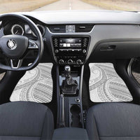 American Samoa White Sunday Car Mats Polynesian Lotu Tamaiti - Polynesian Pride