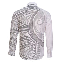 American Samoa White Sunday Family Matching Mermaid Dress and Hawaiian Shirt Polynesian Lotu Tamaiti - Polynesian Pride