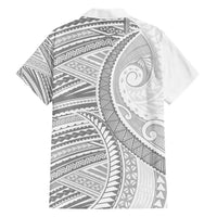 American Samoa White Sunday Hawaiian Shirt Polynesian Lotu Tamaiti - Polynesian Pride
