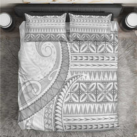 Polynesian White Sunday Bedding Set Lotu Tamaiti Melanesian Pattern - Polynesian Pride