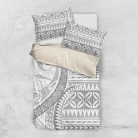 Polynesian White Sunday Bedding Set Lotu Tamaiti Melanesian Pattern - Polynesian Pride