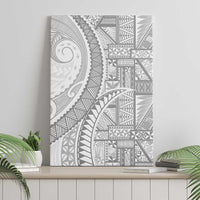 Tonga White Sunday Canvas Wall Art Lotu Tamaiti Ngatu Tribal - Polynesian Pride