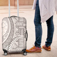 Tonga White Sunday Luggage Cover Lotu Tamaiti Ngatu Tribal - Polynesian Pride