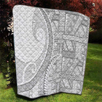 Tonga White Sunday Quilt Lotu Tamaiti Ngatu Tribal - Polynesian Pride