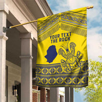 Niue Crab Personalised Garden Flag Niuean Hiapo Pattern - Polynesian Pride