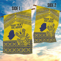 Niue Crab Personalised Garden Flag Niuean Hiapo Pattern - Polynesian Pride