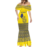 Niue Crab Personalised Mermaid Dress Niuean Hiapo Pattern - Polynesian Pride