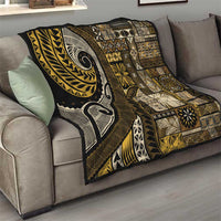 Vintage Samoa Siapo Mamanu Quilt Gold Samoan Tapa Motif - Polynesian Pride