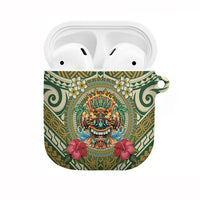 Hawaii Tiki Mask AirPods Case Mele Kalikimaka i Iulai!