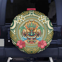 Hawaii Tiki Mask Spare Tire Cover Mele Kalikimaka i Iulai!