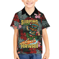 Hawaii Tiki Surfing Hawaiian Shirt Mele Kalikimaka i Iulai!