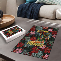 Hawaii Tiki Surfing Puzzle Mele Kalikimaka i Iulai!