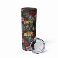 Hawaii Tiki Surfing Skinny Tumbler Mele Kalikimaka i Iulai! LT9 - Polynesian Pride