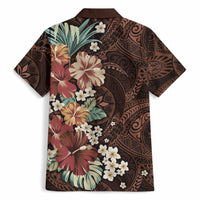 Kanoa Hawai'i Hibiscus Hawaiian Shirt Polynesian Tribal Tattoo Pattern Floral Elements