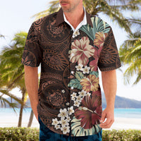 Kanoa Hawai'i Hibiscus Hawaiian Shirt Polynesian Tribal Tattoo Pattern Floral Elements