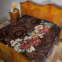 Kanoa Hawai'i Hibiscus Quilt Polynesian Tribal Tattoo Pattern Floral Elements