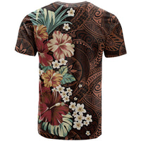 Kanoa Hawai'i Hibiscus T Shirt Polynesian Tribal Tattoo Pattern Floral Elements