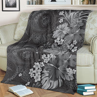 Pauli Hawai'i Hibiscus Blanket Polynesian Tribal Tattoo Pattern Floral Elements