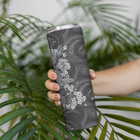 Pauli Hawai'i Hibiscus Skinny Tumbler Polynesian Tribal Tattoo Pattern Floral Elements