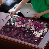 Poni Mama Hawai'i Hibiscus Puzzle Polynesian Tribal Tattoo Pattern Floral Elements