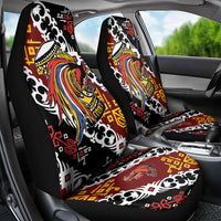 Papua New Guinea Bird Drum Car Seat Cover Papuan Batik Motif