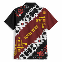 Personalised Papua New Guinea Bird Drum Hawaiian Shirt Papuan Batik Motif