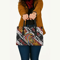 Papua New Guinea Bird Drum Leather Bag Papuan Batik Motif