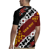 Personalised Papua New Guinea Bird Drum Rugby Jersey Papuan Batik Motif