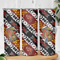 Papua New Guinea Bird Drum Skinny Tumbler Papuan Batik Motif