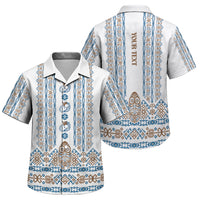 Personalised Papua New Guinea Bird Ethnic Family Matching Tank Maxi Dress and Hawaiian Shirt Papuan Batik Inspired Pattern