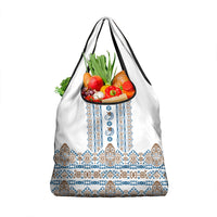 Papua New Guinea Bird Ethnic Grocery Bag Papuan Batik Inspired Pattern