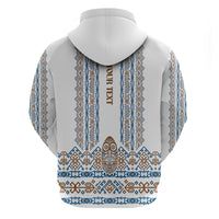 Personalised Papua New Guinea Bird Ethnic Hoodie Papuan Batik Inspired Pattern