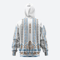 Personalised Papua New Guinea Bird Ethnic Hoodie Papuan Batik Inspired Pattern