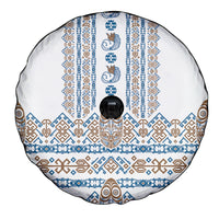 Papua New Guinea Bird Ethnic Spare Tire Cover Papuan Batik Inspired Pattern