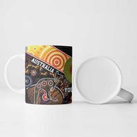 Australia New Zealand Personalised Ceramic Mug Maori Aboriginal Art Style - Polynesian Pride