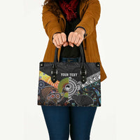 Australia New Zealand Personalised Leather Bag Maori Aboriginal Art Style - Polynesian Pride