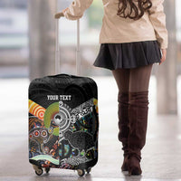 Personalised New Zealand and Australia Luggage Cover Maori Mix Aboriginal Art Style LT9 - Polynesian Pride