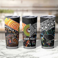 New Zealand and Australia Tumbler Cup Maori Mix Aboriginal Art Style